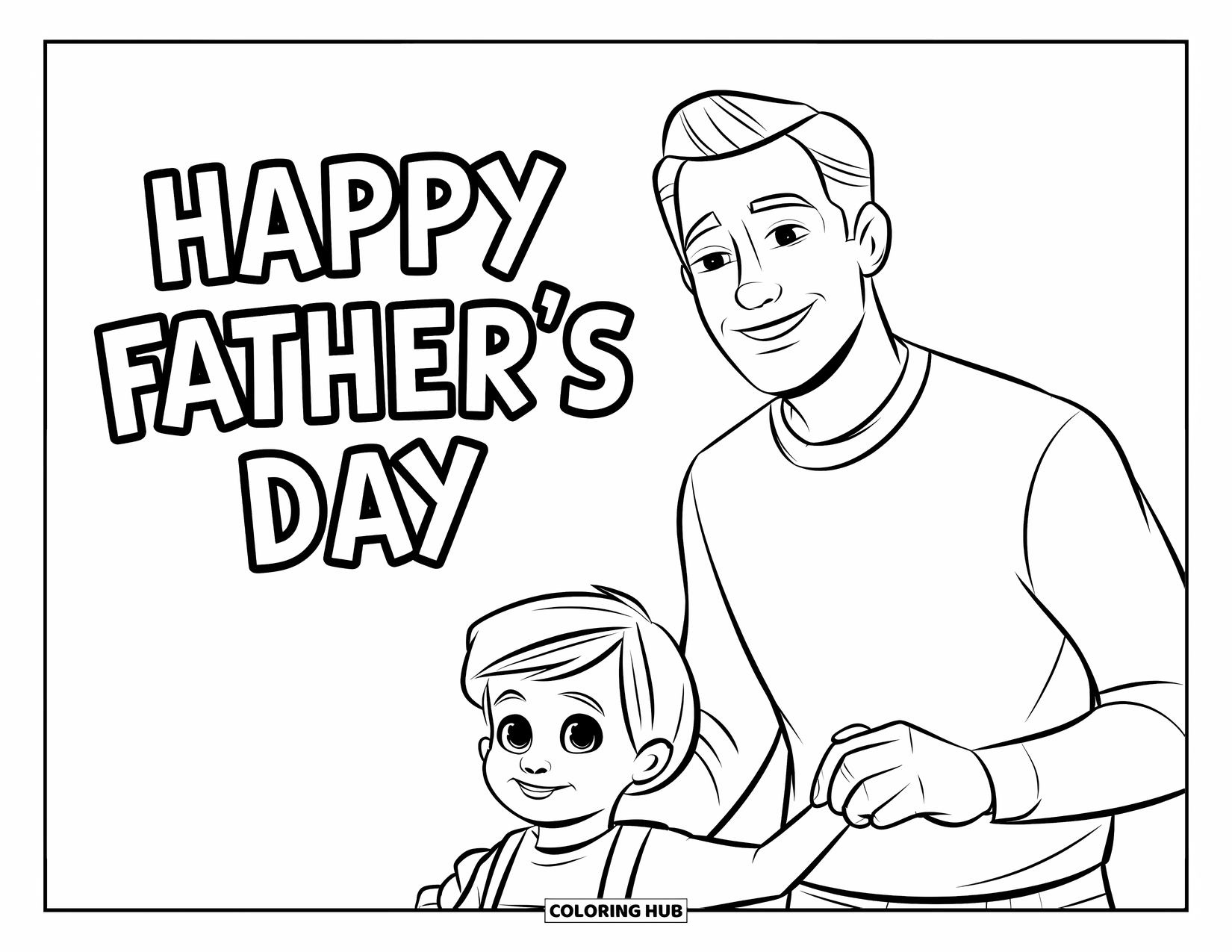 105 Happy Father 39 s Day Coloring Pages For Kids Adults Free 