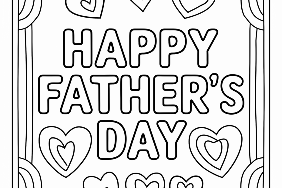 105 Happy Father 39 s Day Coloring Pages For Kids Adults Free
