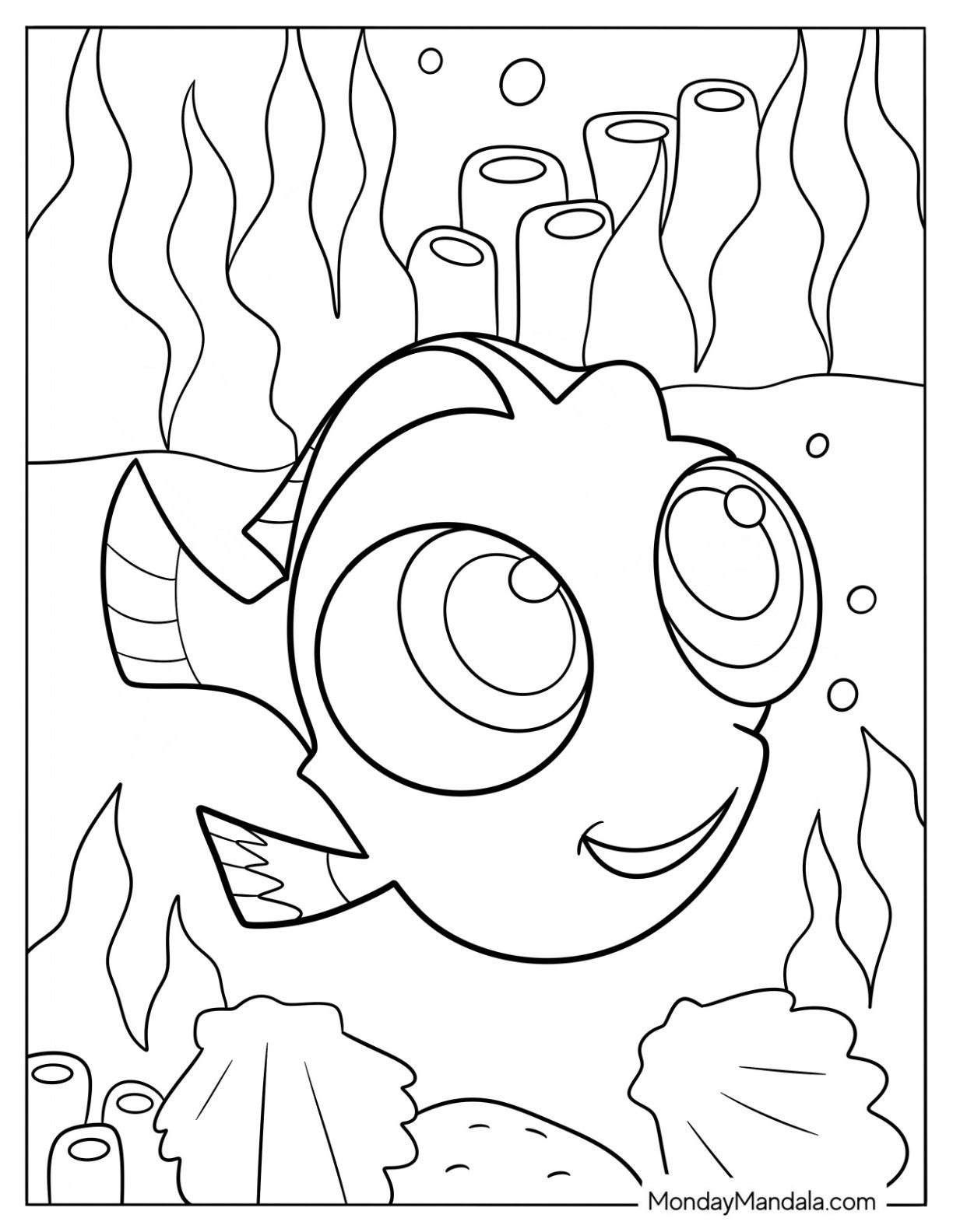finding dory coloring pages pdf