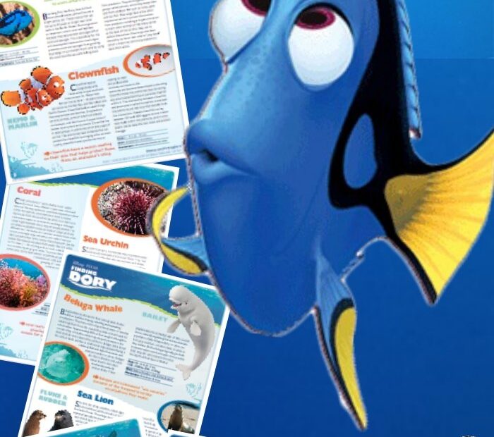 Disney Pixar Finding Dory Printable Educational Activity Packet
