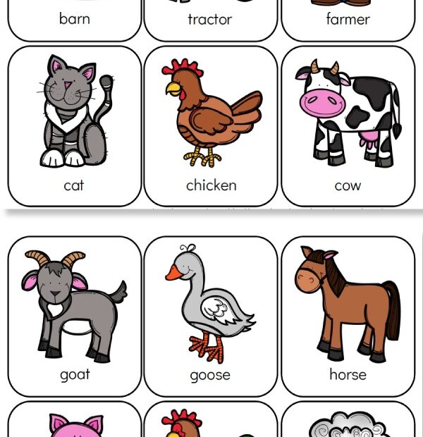 Farm Animal Printables For Preschool