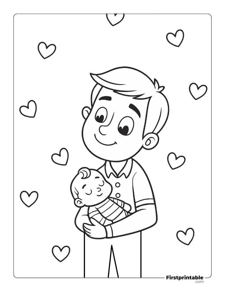Father 39 s Day Coloring Pages 25 Free Printables Firstprintable In 