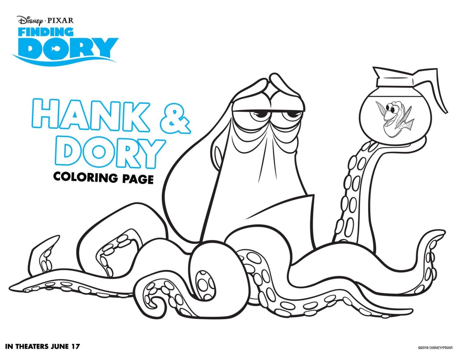 Finding Dory Coloring Pages And Activity Sheets Crazy Adventures In 