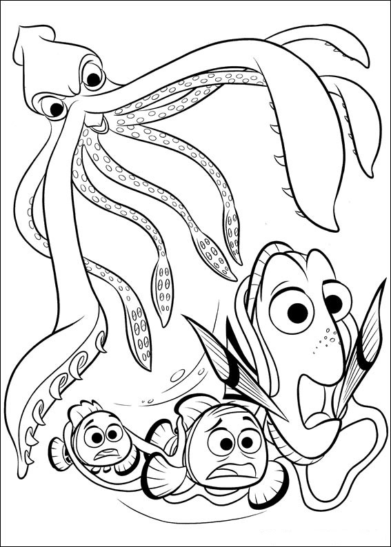 Finding Dory Coloring Pages Free Printable Printable Templates