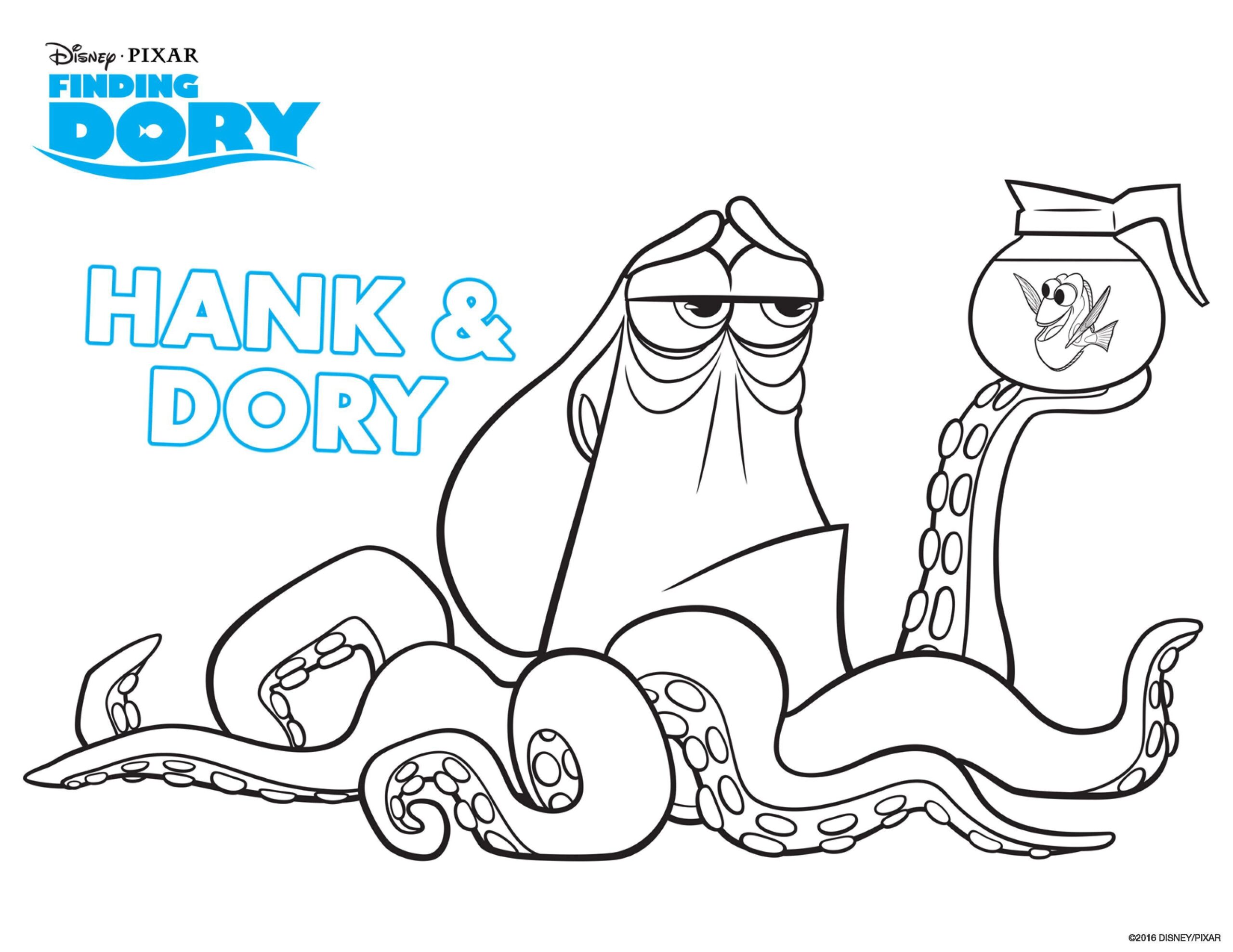 finding dory coloring sheets