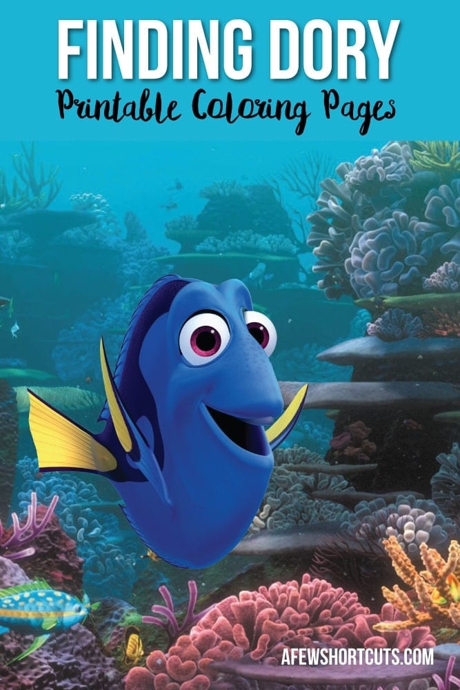 Finding Dory Printable Coloring Pages A Few Shortcuts