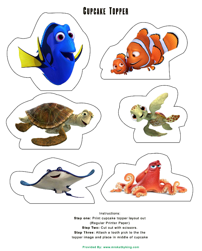 finding dory printable pdf