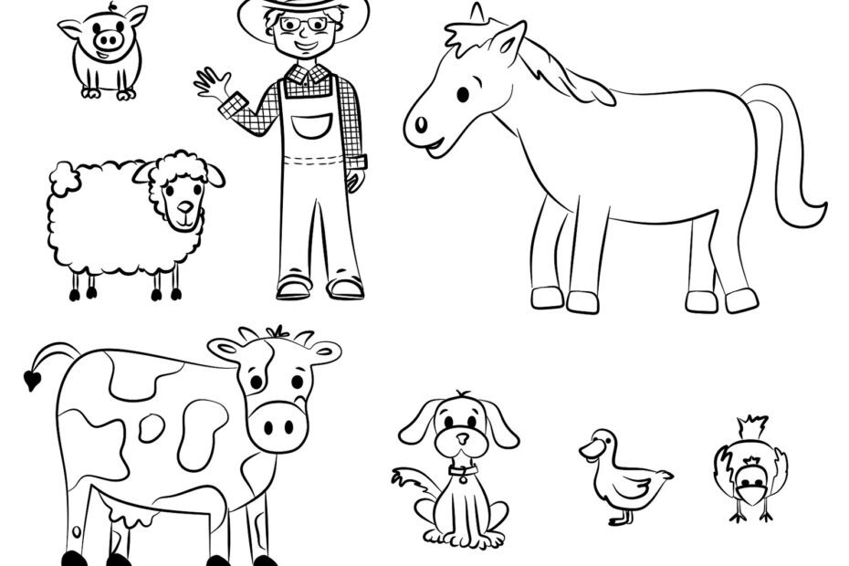 Free Printable Farm Animal Coloring Pages For Kids