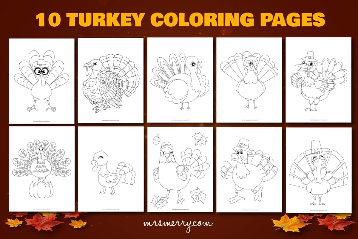 turkey coloring pictures to print