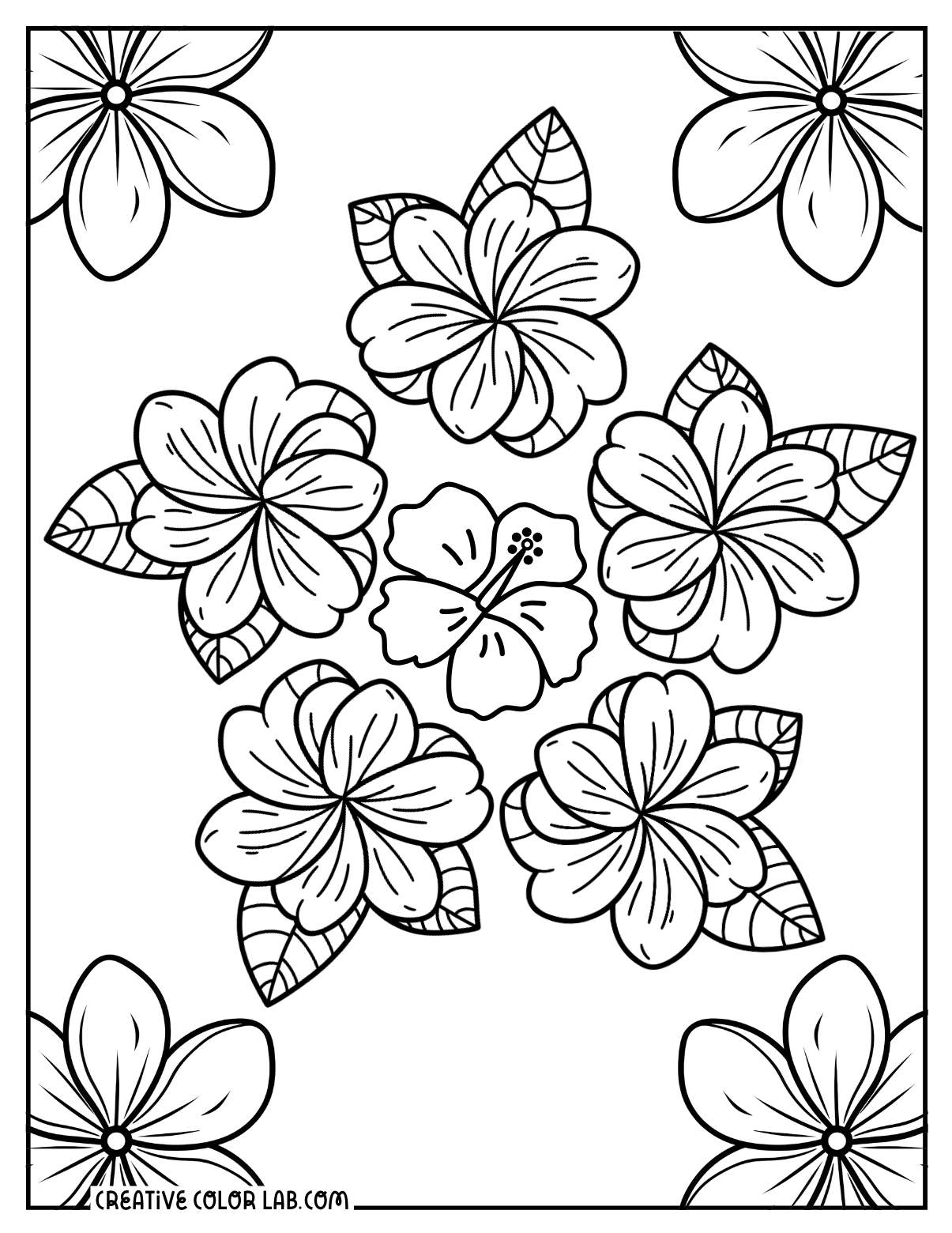 tropical coloring sheets