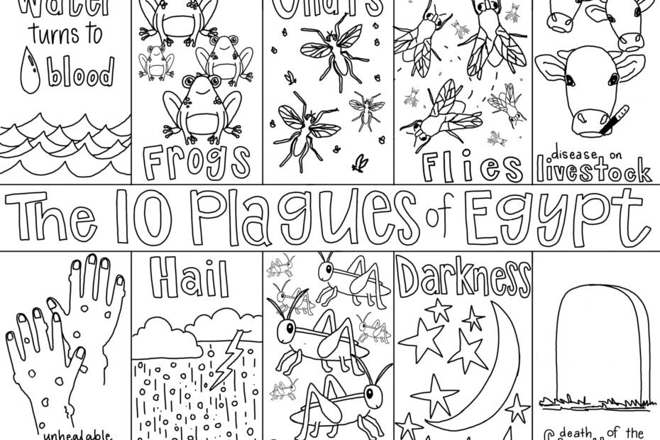 10 Plagues Coloring Page