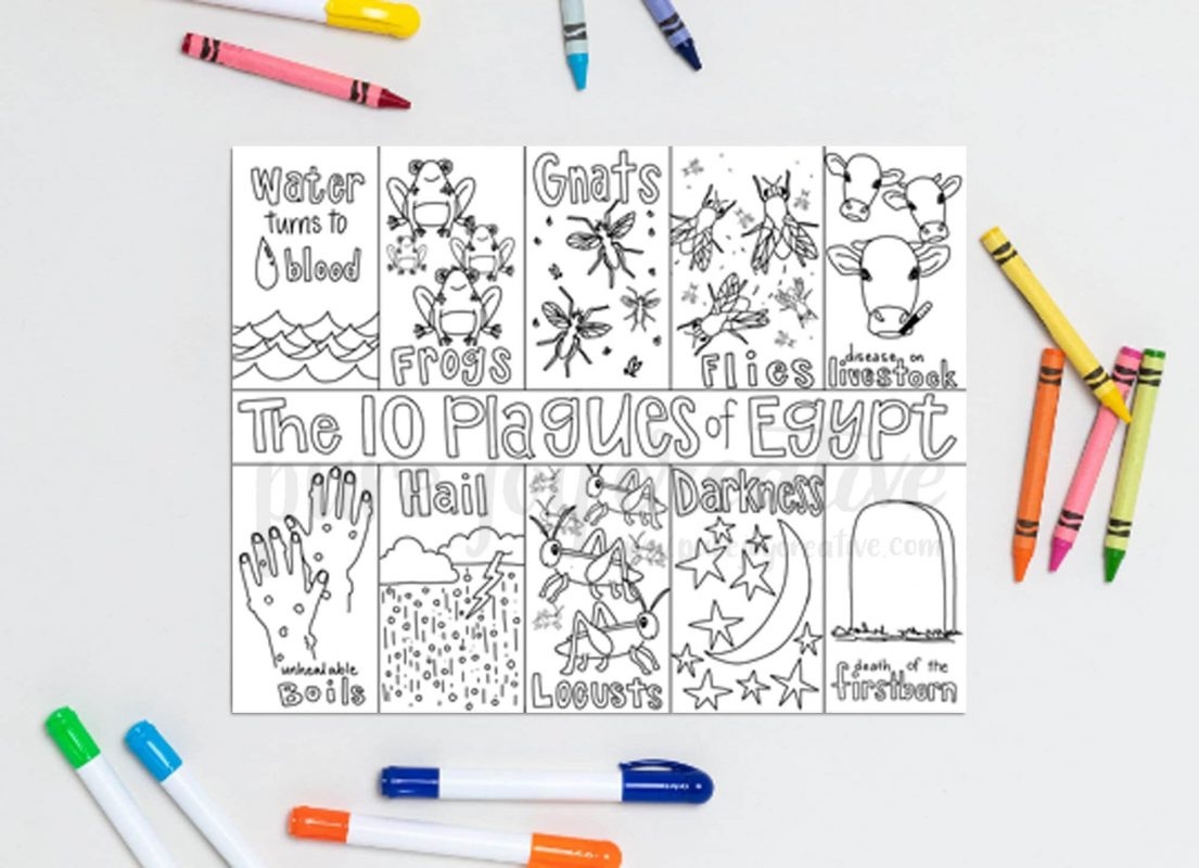 10 Plagues Coloring Page Pure Joy Creative