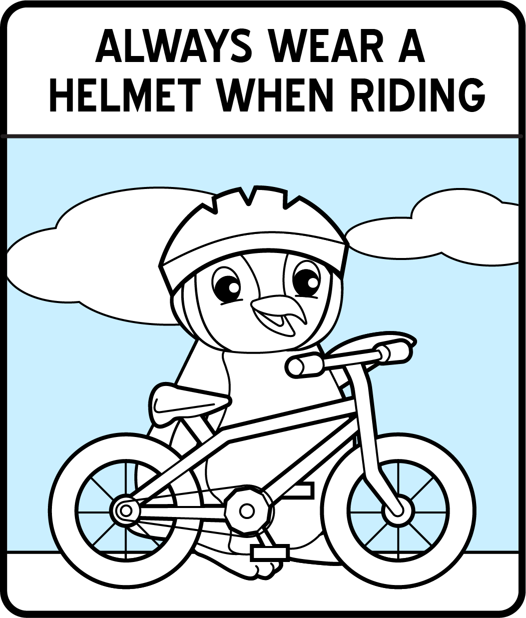 free printable safety coloring pages