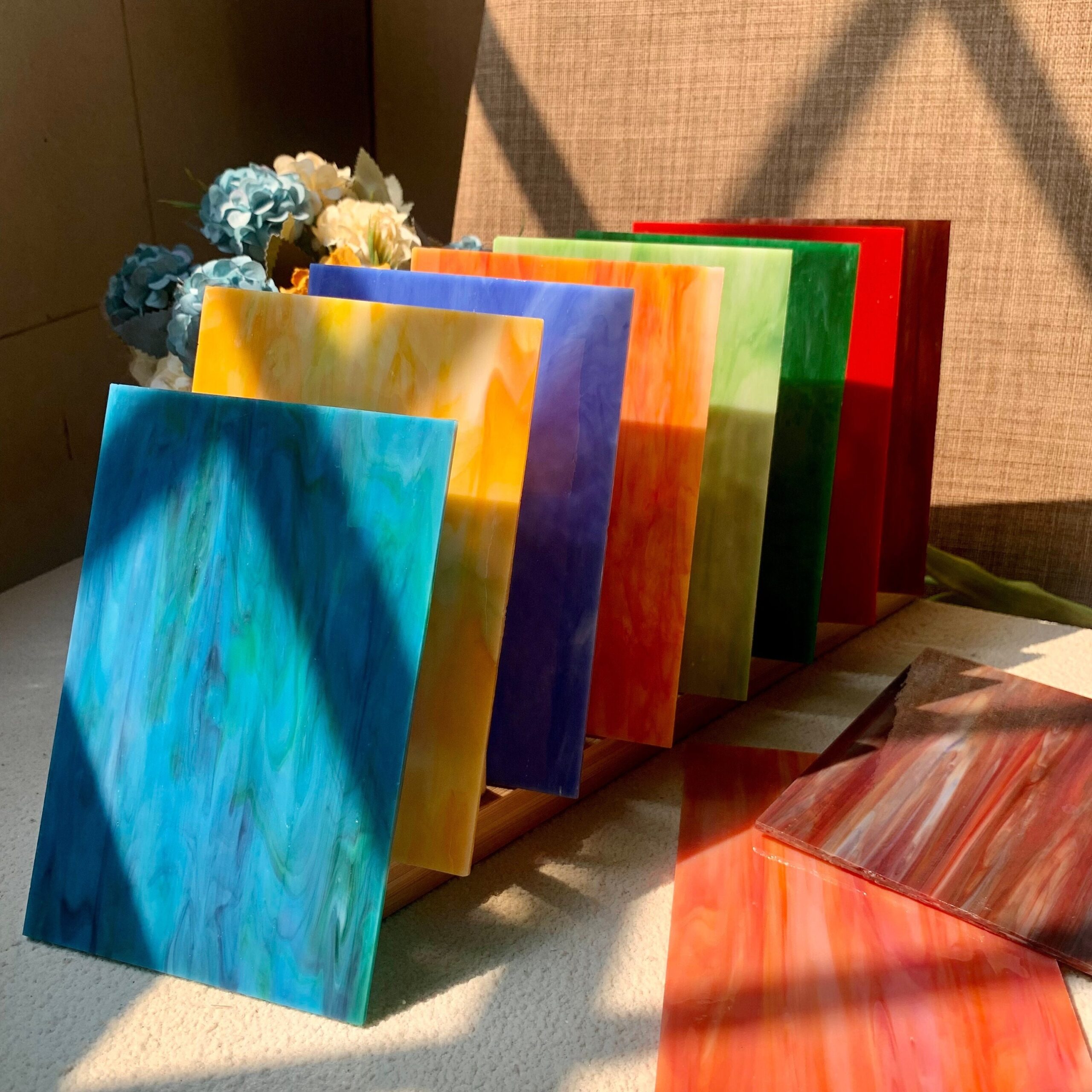 10 Sheets Variety Streaky Glass Packs Cathedral Stained Glass Sheets For Mosaic Tiles Crafts mixed Colors 4 X 6 Inch Etsy