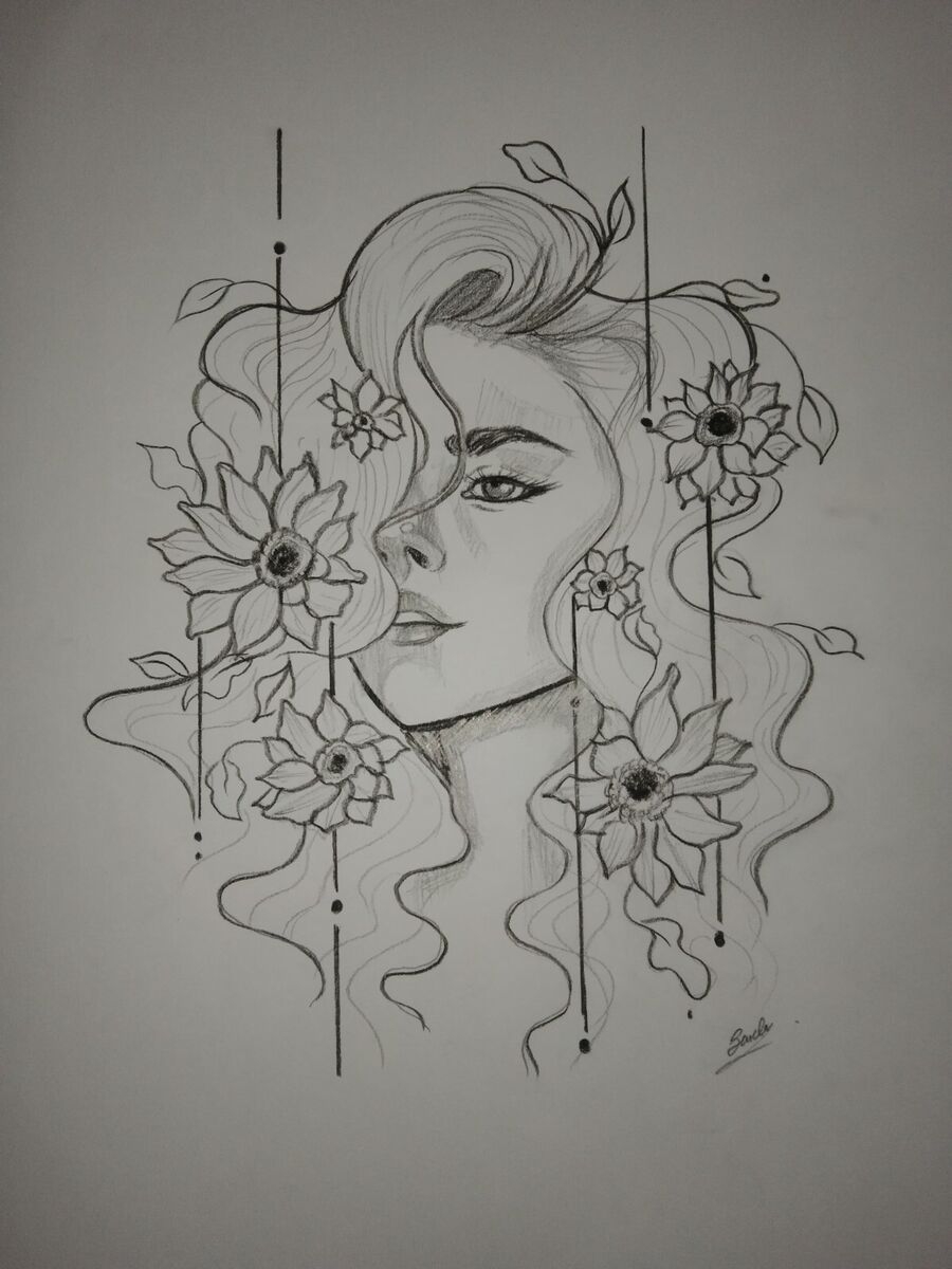 100 Original A4 Size Soul Of Nature Pencil Drawing Sketch Unframe 