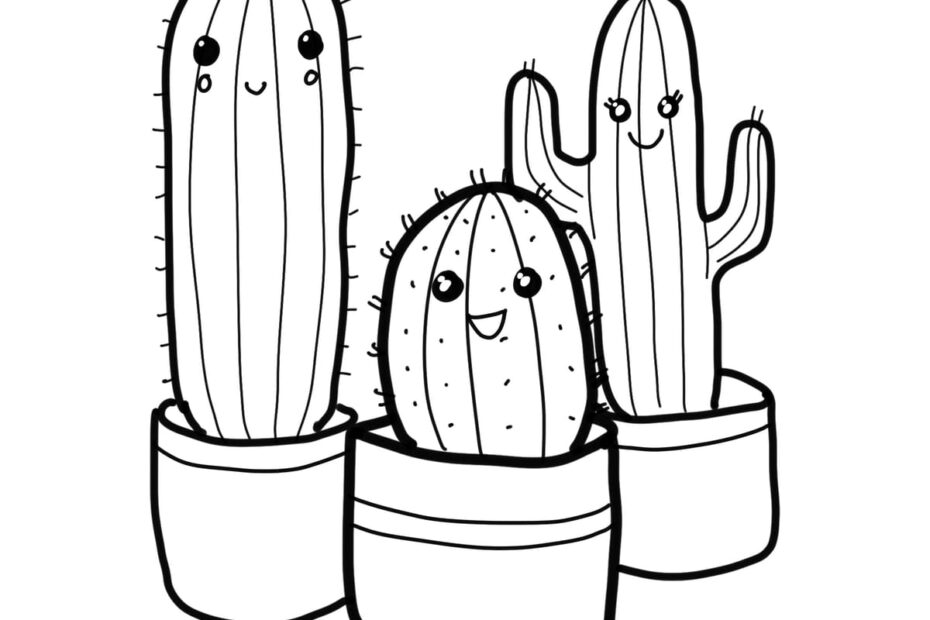 11 Easy U0026 Cute Cactus Drawing Ideas and They re Great For