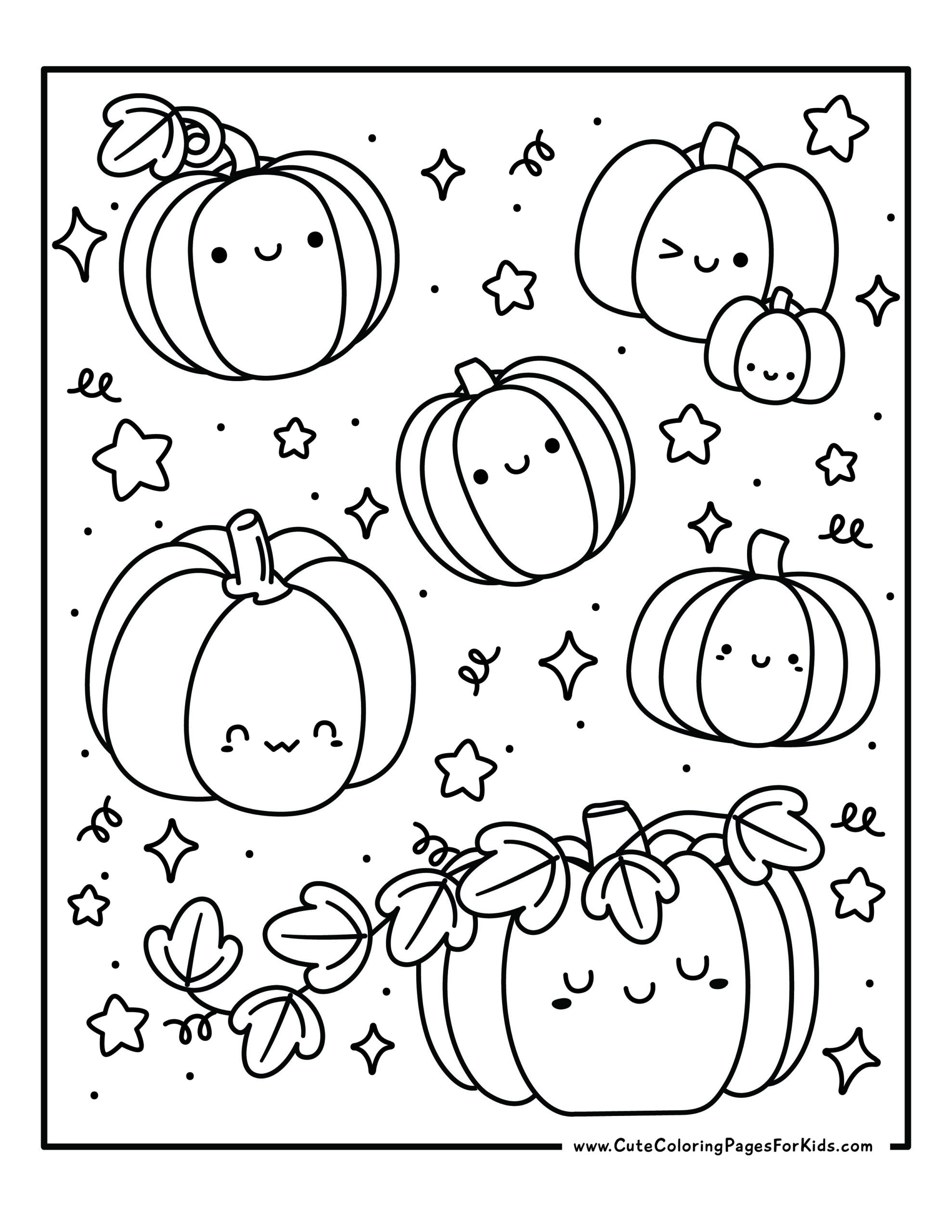 11 Pumpkin Coloring Pages Free Printables Cute Coloring Pages 