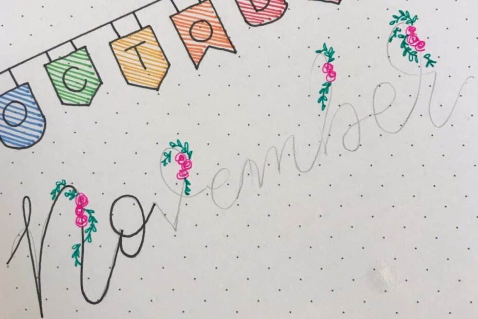 11 Simple Hand Lettered Fonts For Your Bullet Journal Little