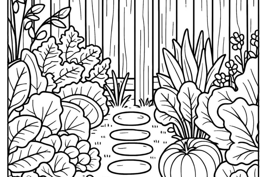 13 Free Garden Coloring Pages PDF Printables