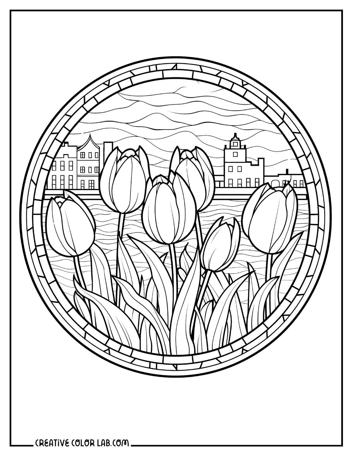 13 Tulip Coloring Pages Free PDF Printables