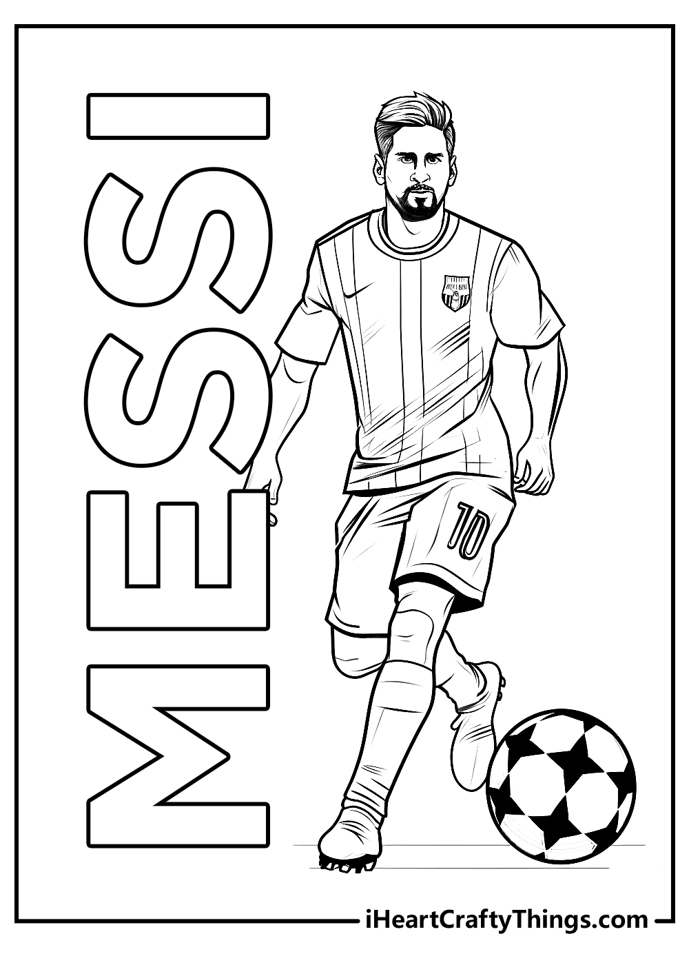 15 Free Messi Coloring Pages Printable Easy PDFs 