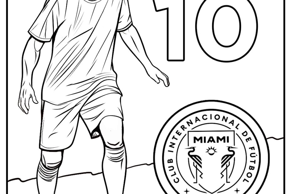 15 Free Messi Coloring Pages Printable Easy PDFs