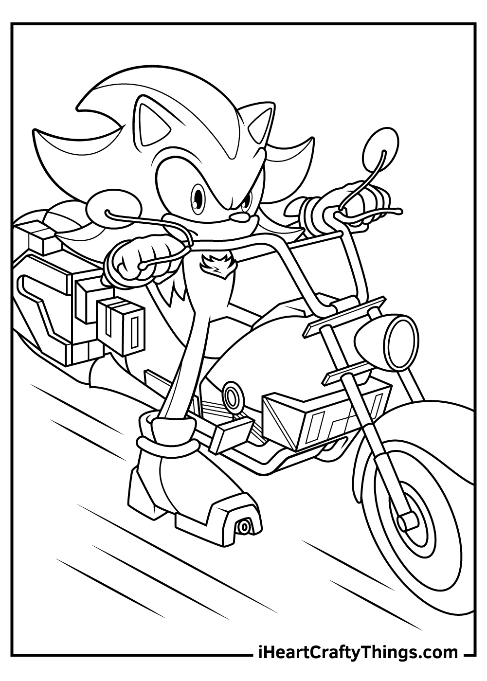 shadow sonic 3 coloring pages