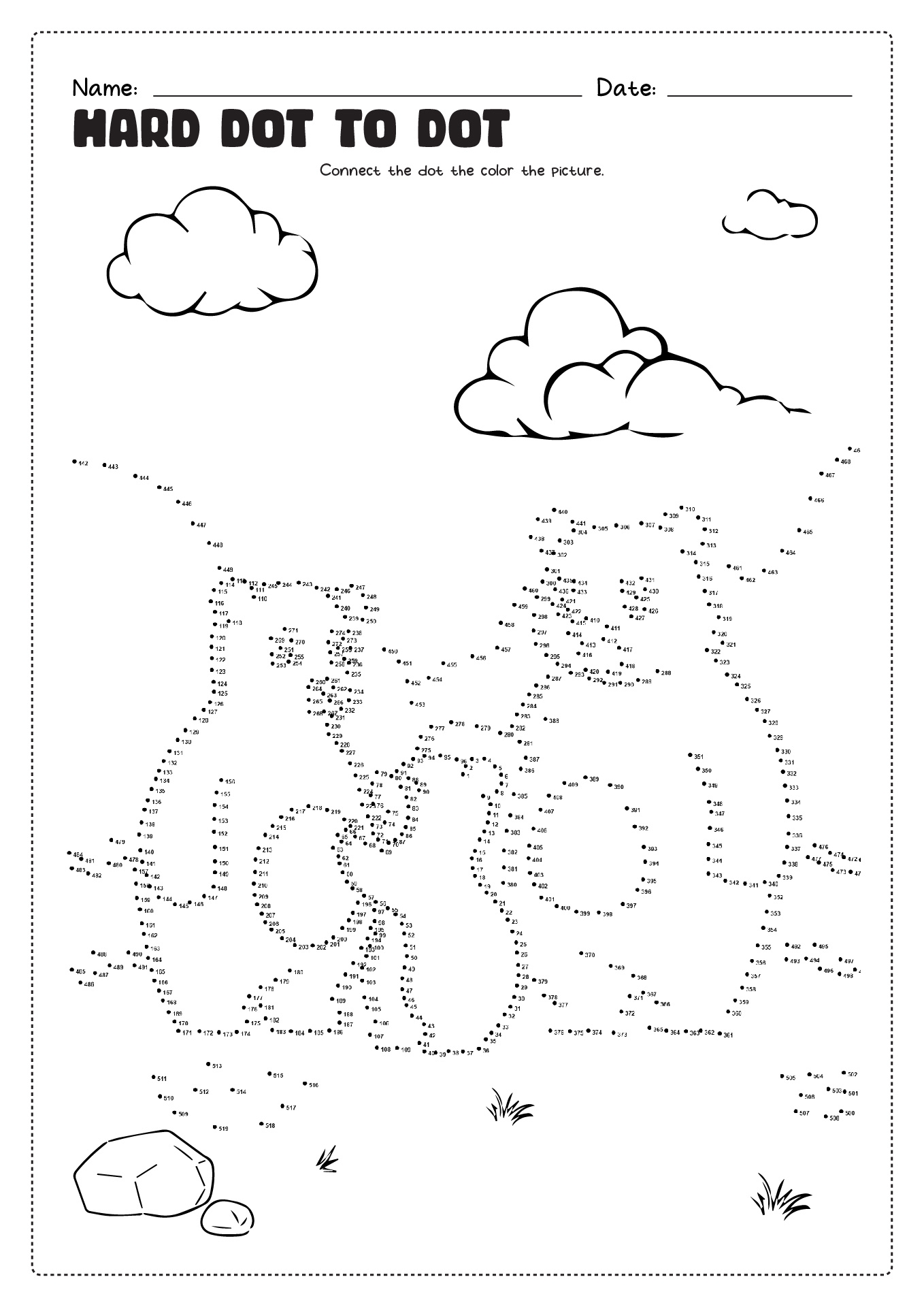 medium dot to dot printables