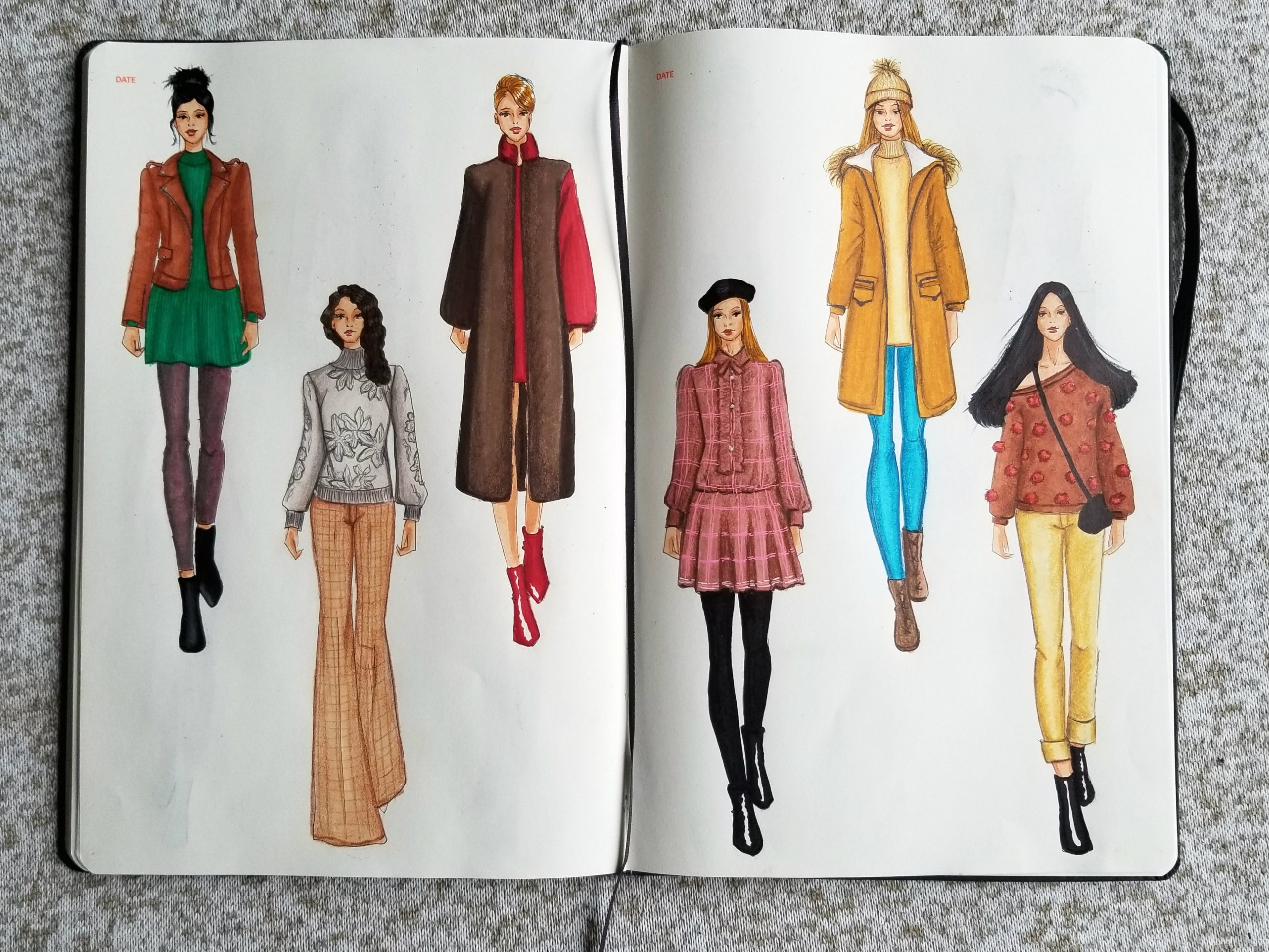 18 Outfit Ideas For Winter Fashionista Sketch