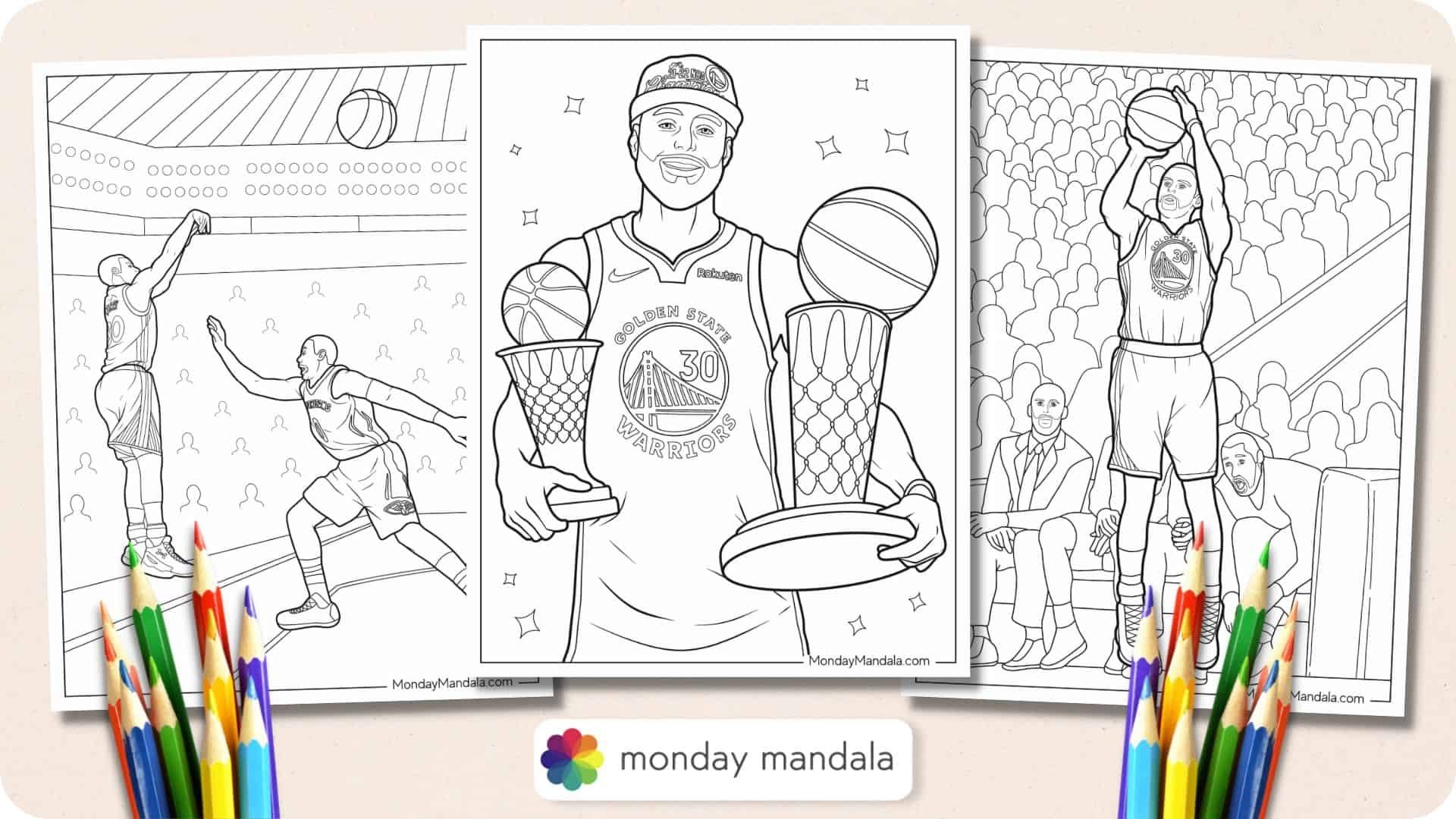 18 Steph Curry Coloring Pages Free PDF Printables 