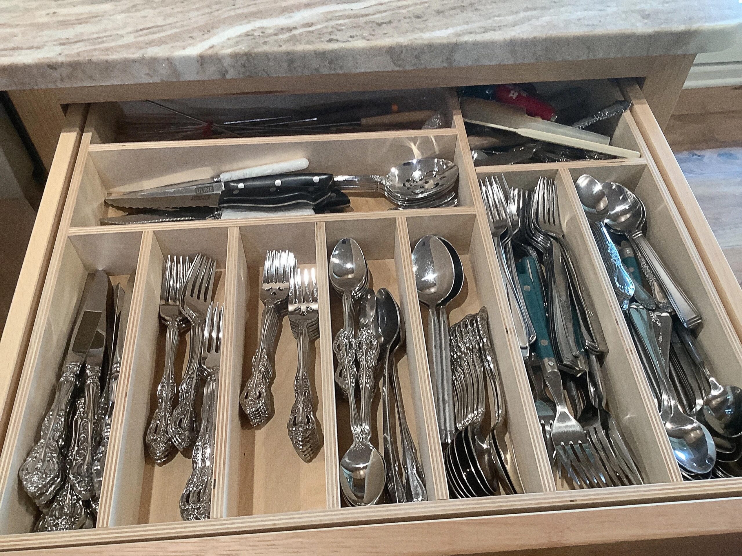 19 To 21 Inch Wide Drawer Insert Custom Drawer Organizer Wood Drawer Organizer Silverware Drawer Etsy UK