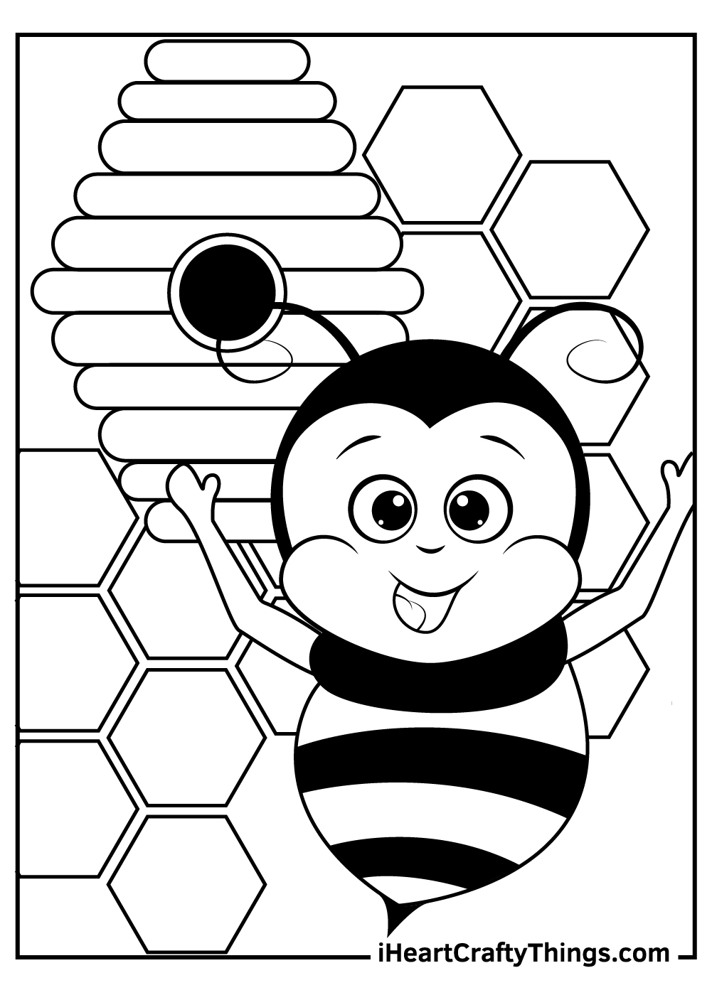 free printable bumblebee coloring pages