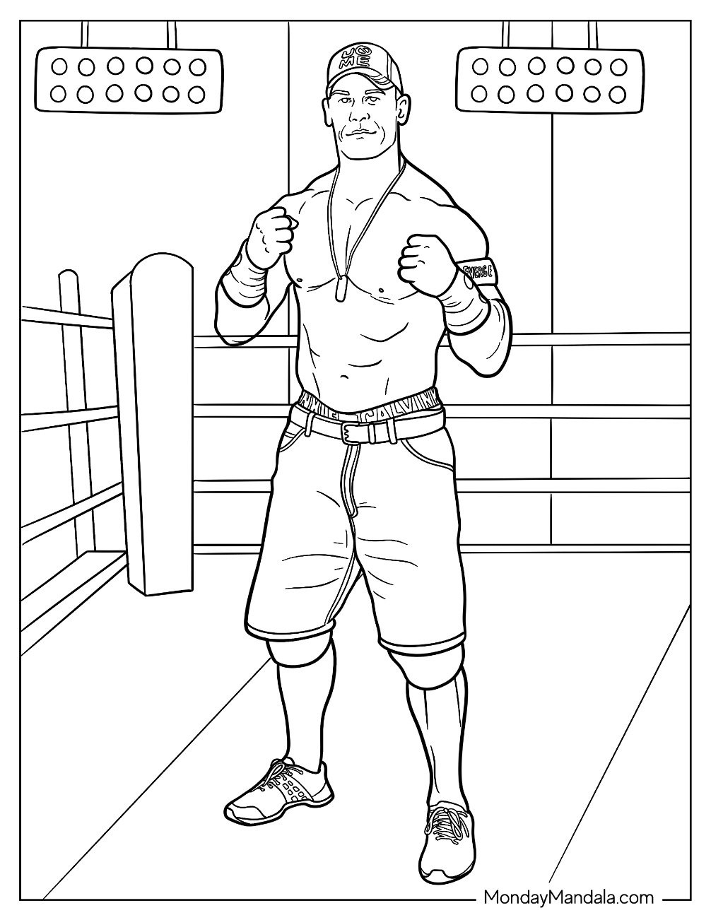 20 John Cena Coloring Pages Free PDF Printables 