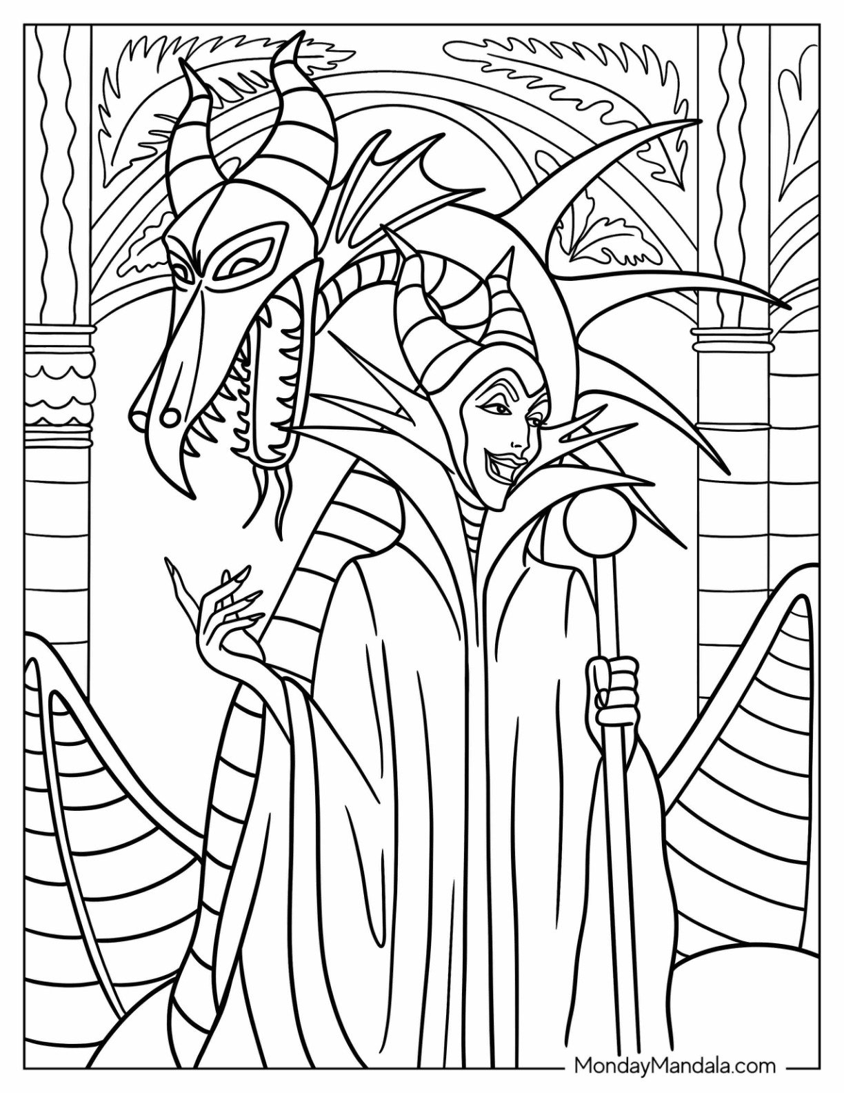 20 Maleficent Coloring Pages Free PDF Printables 