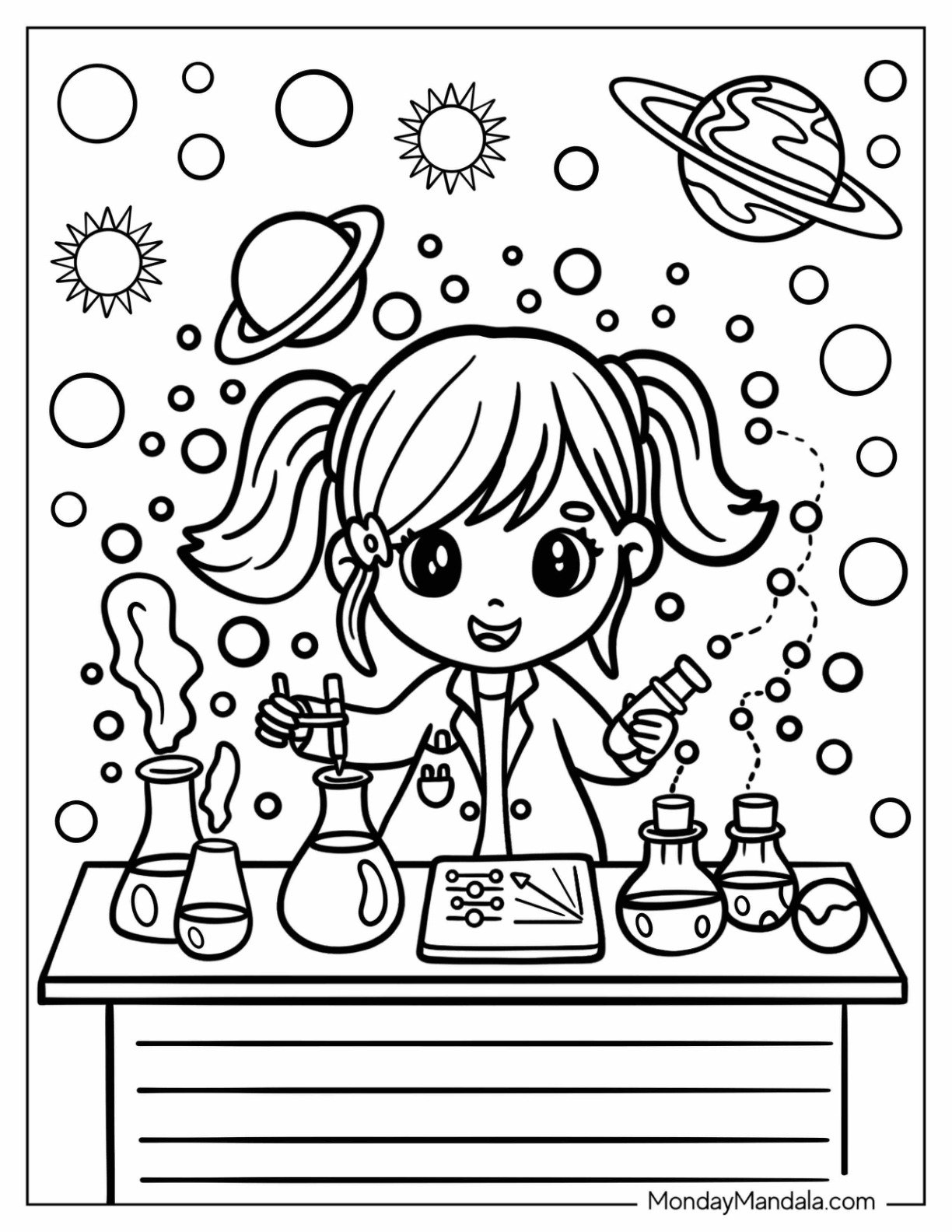 20 Science Coloring Pages Free PDF Printables 