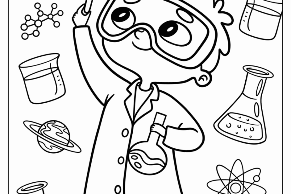 20 Science Coloring Pages Free PDF Printables