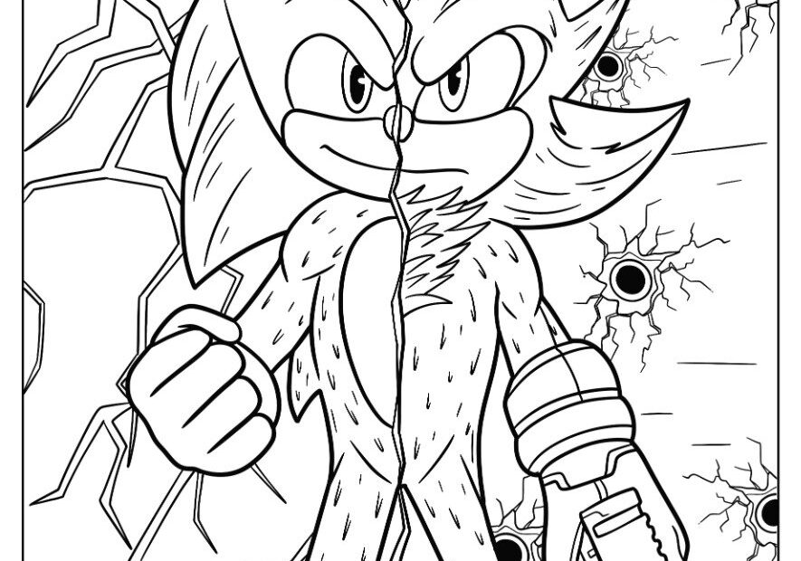 20 Shadow Sonic Coloring Pages Free PDF Printables