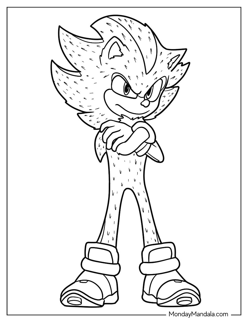 super shadow coloring pictures