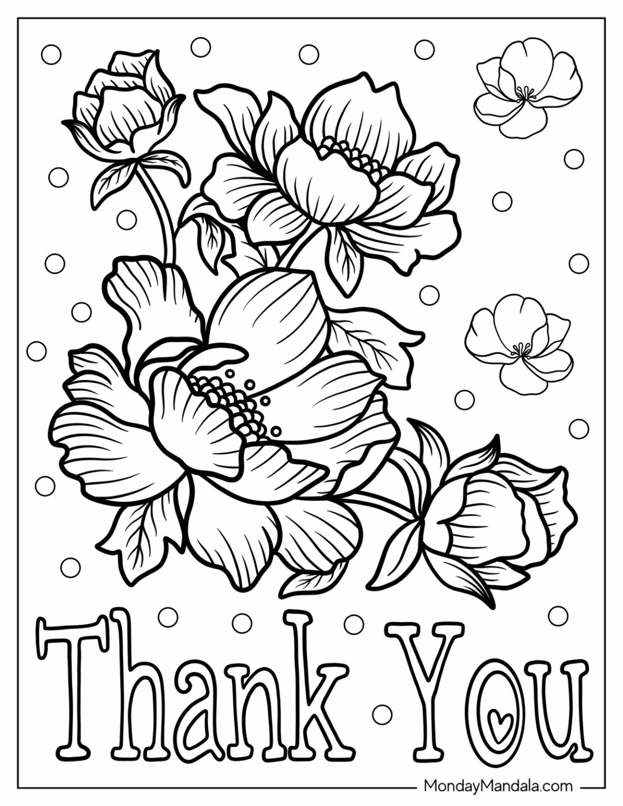 20 Thank You Coloring Pages Free PDF Printables 