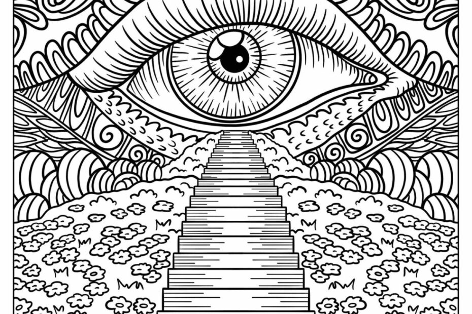 20 Trippy Coloring Pages Free PDF Printables
