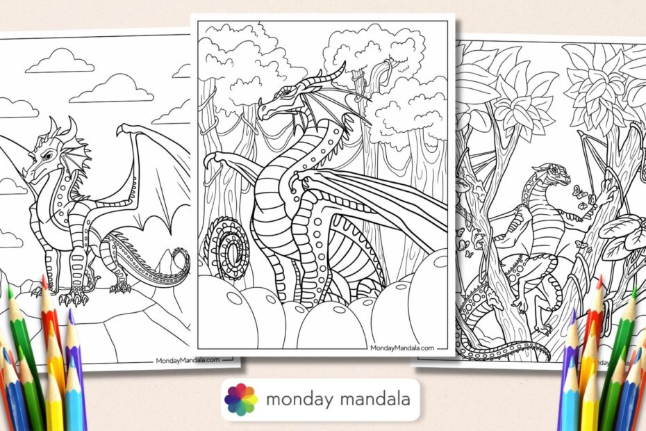 20 Wings Of Fire Coloring Pages Free PDF Printables