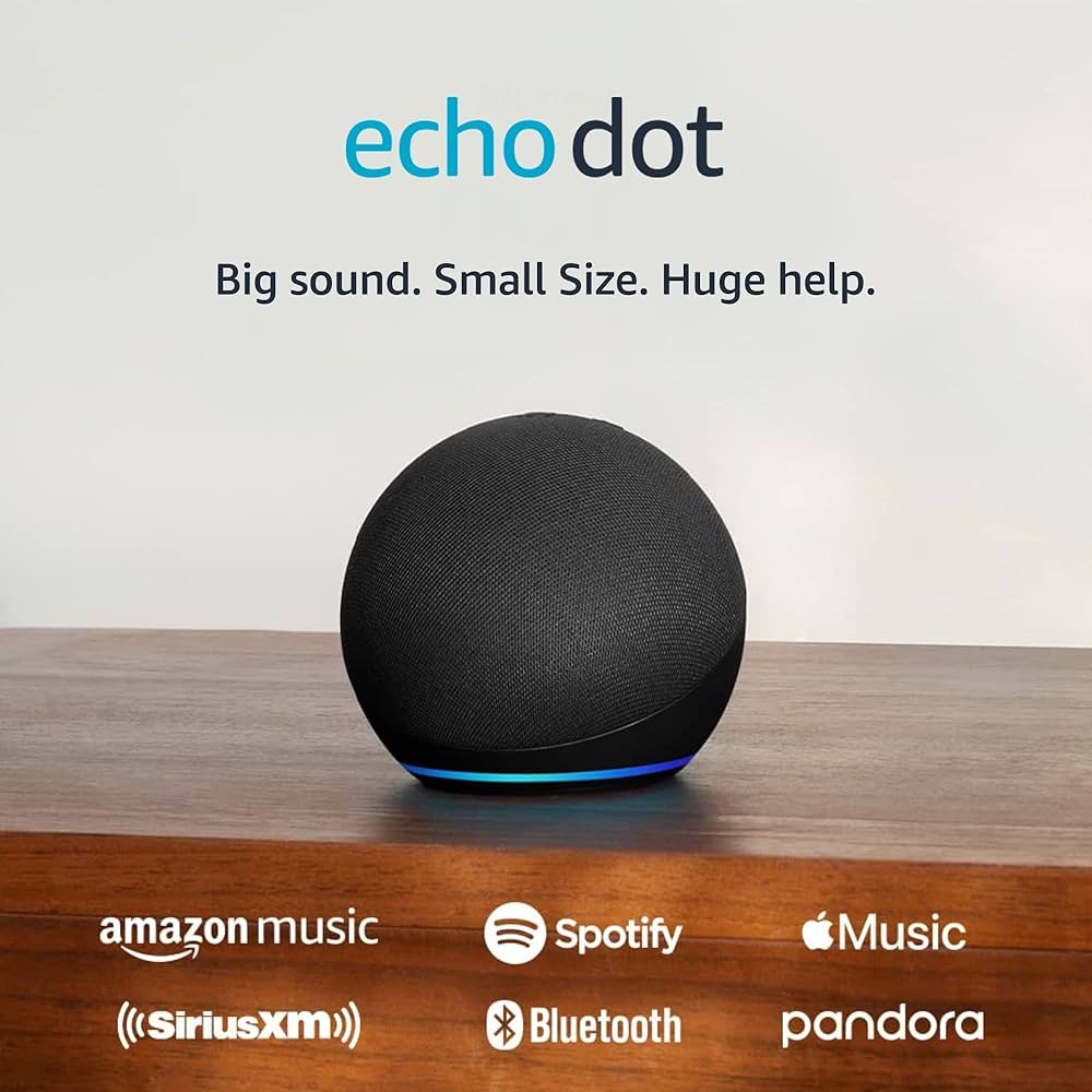 2022 Echo Dot 5th Gen Smart Speaker Charcoal Amazon