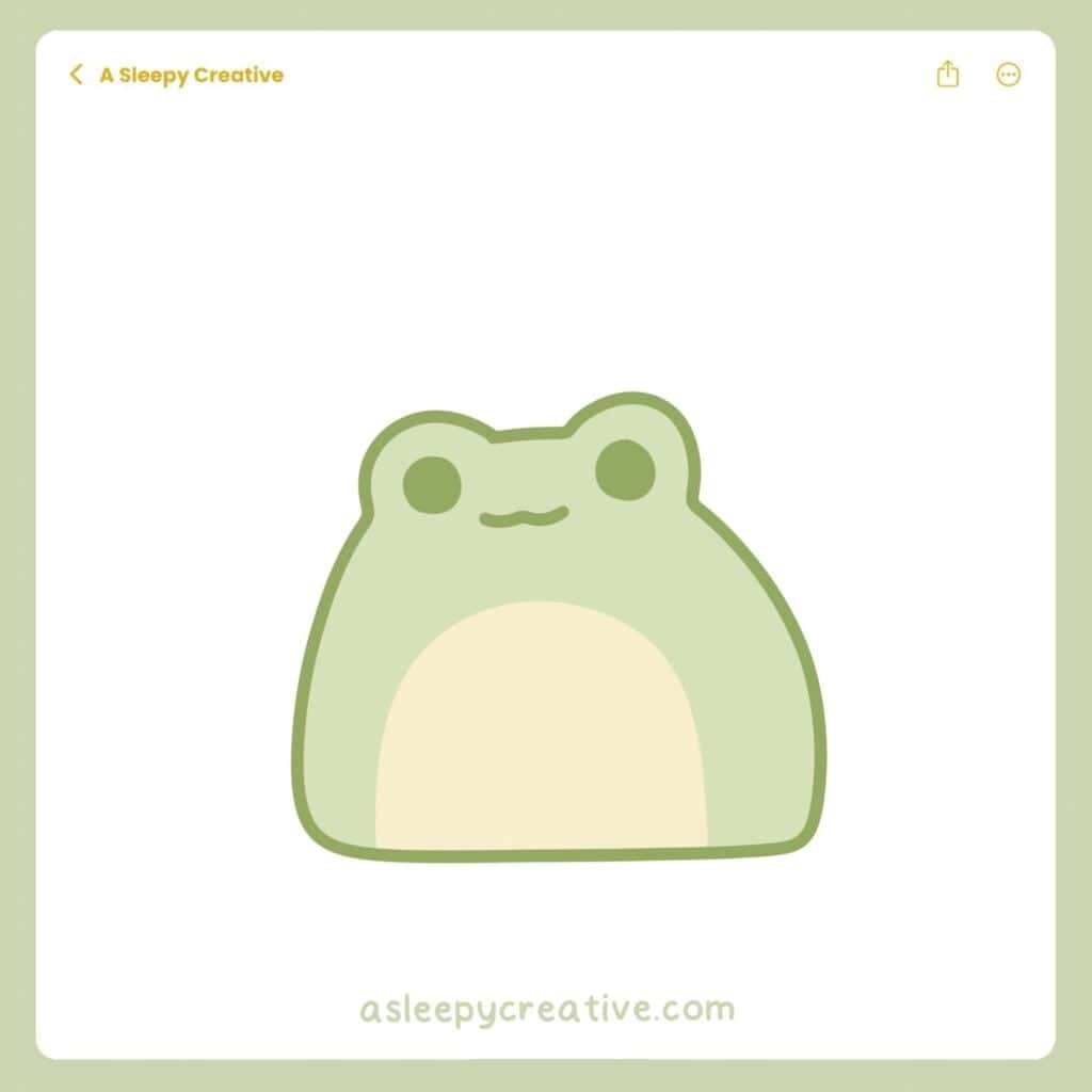 21 Cute And Easy Frog Drawing Ideas A Sleepy Creative
