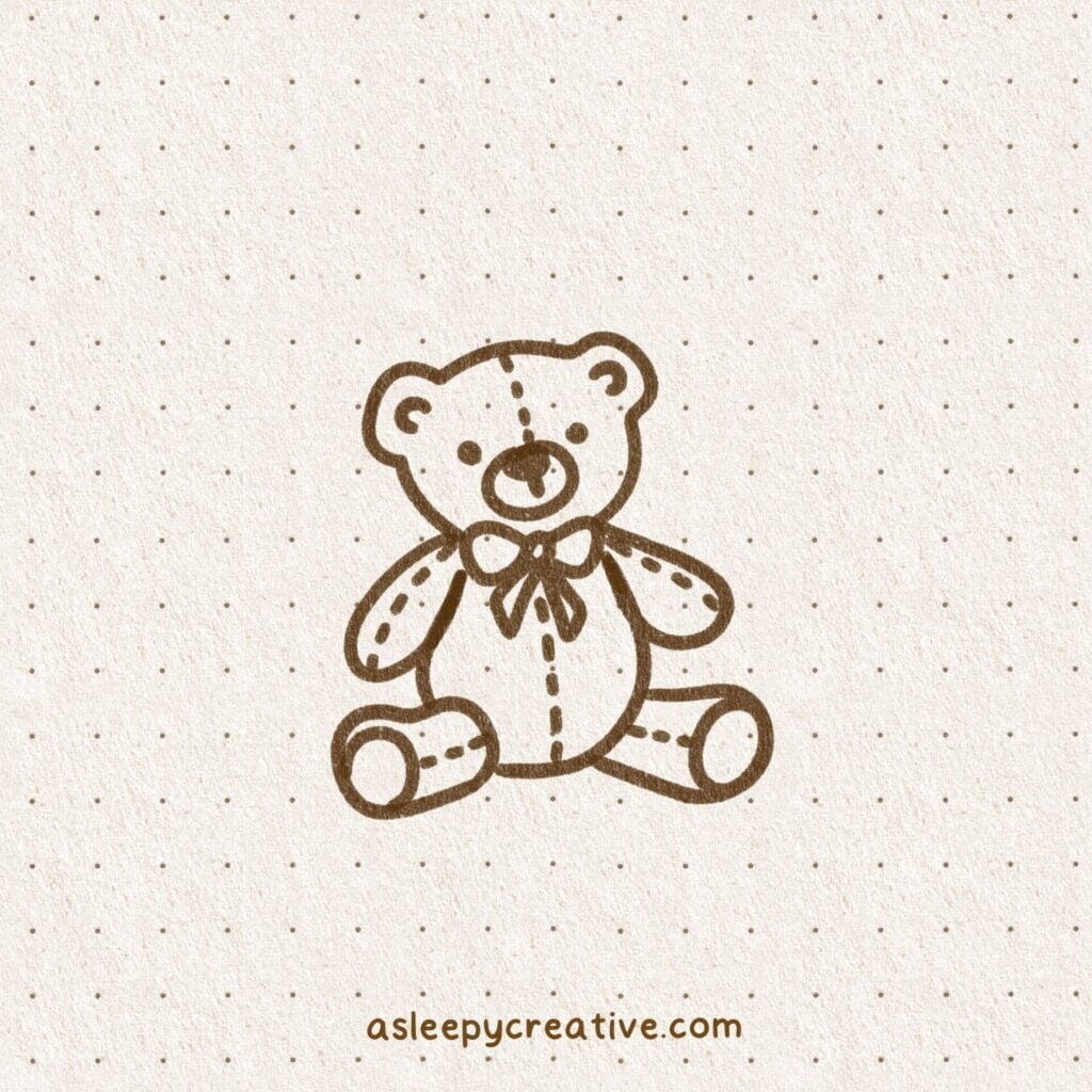 22 Cute And Easy Bear Drawing Ideas A Sleepy Creative