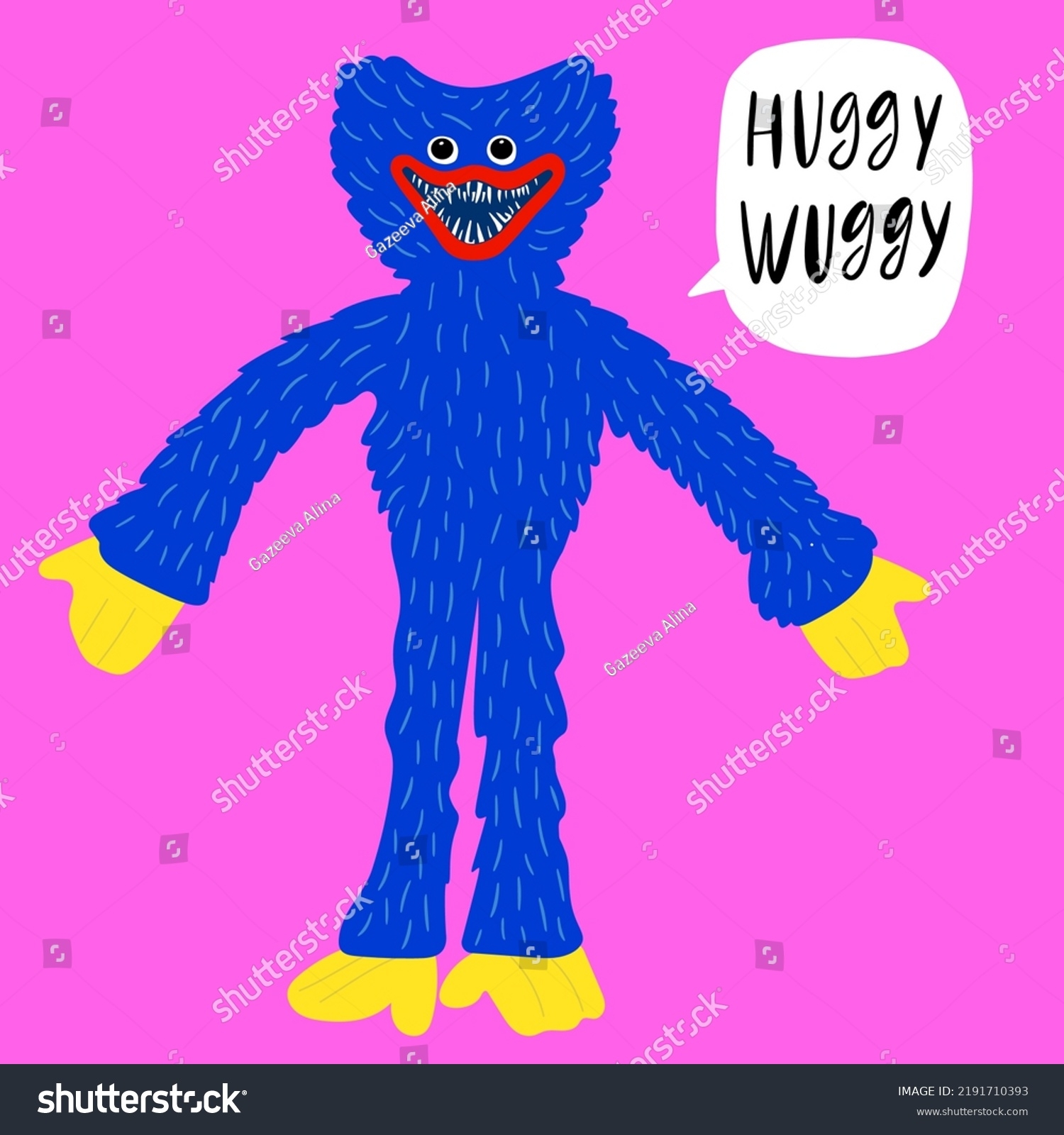 huggy wuggy drawing