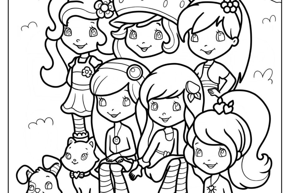 22 Strawberry Shortcake Coloring Pages Free PDF Printables