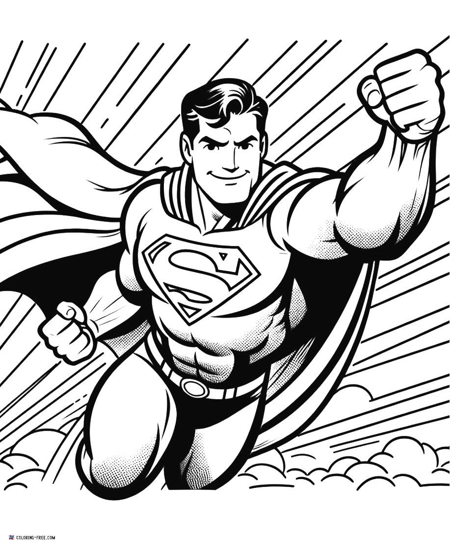 22 Superman Coloring Pages Free Unique Printables 
