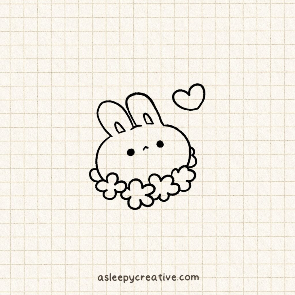 23 Cute U0026 Easy Bunny Drawing Ideas A Sleepy Creative