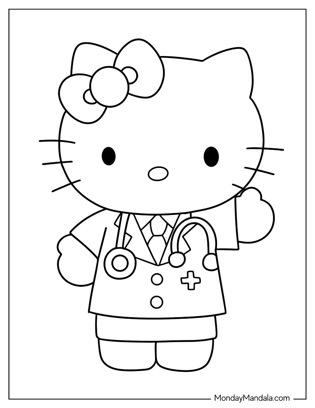 23 Doctor U0026 Nurse Coloring Pages Free PDF Printables 