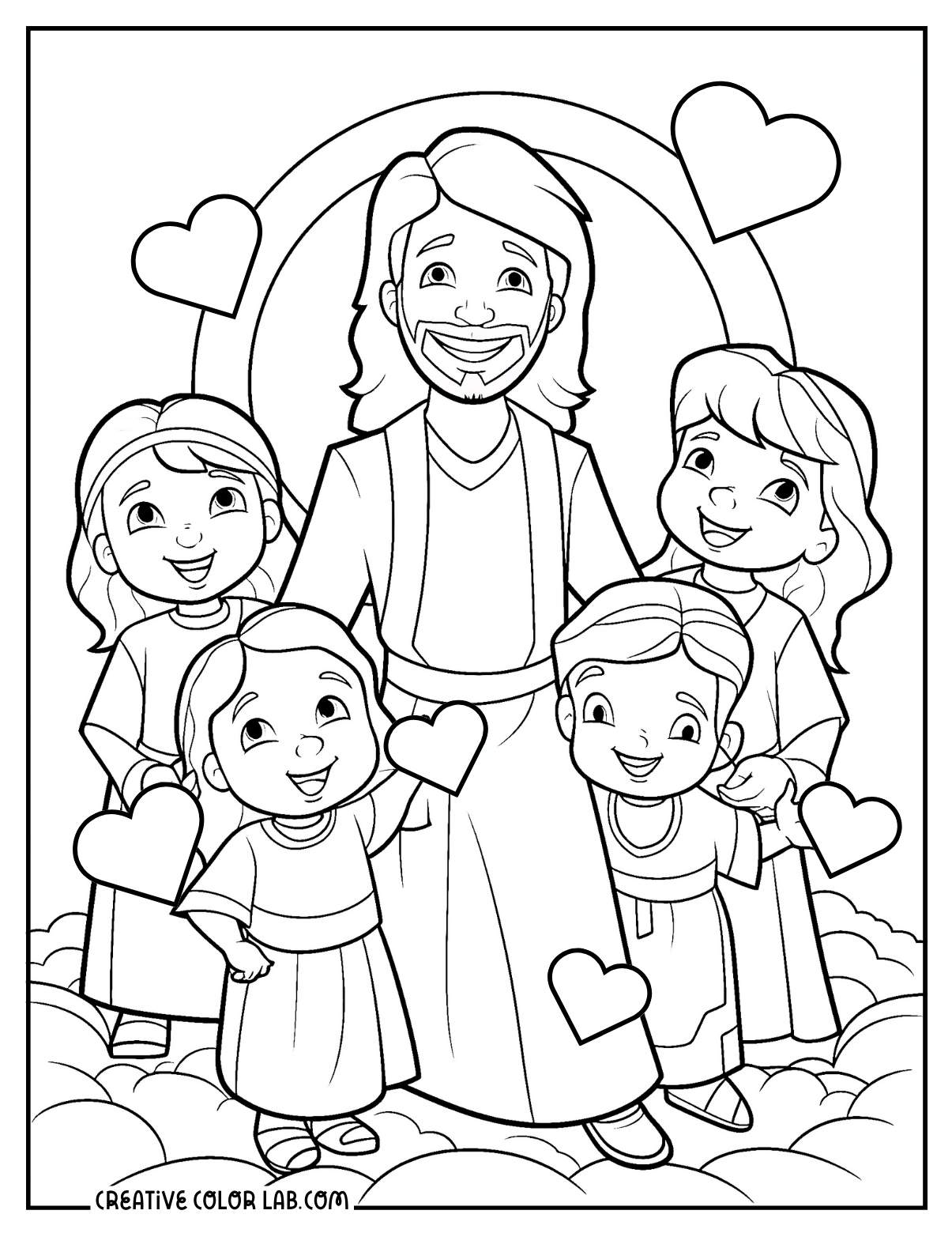 free coloring pages about jesus